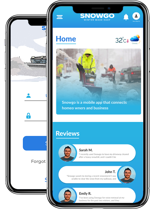 SnowGo APP: On Demand Snow Removal Services | Download the SnowGo App to Access Local Snow Removal Providers